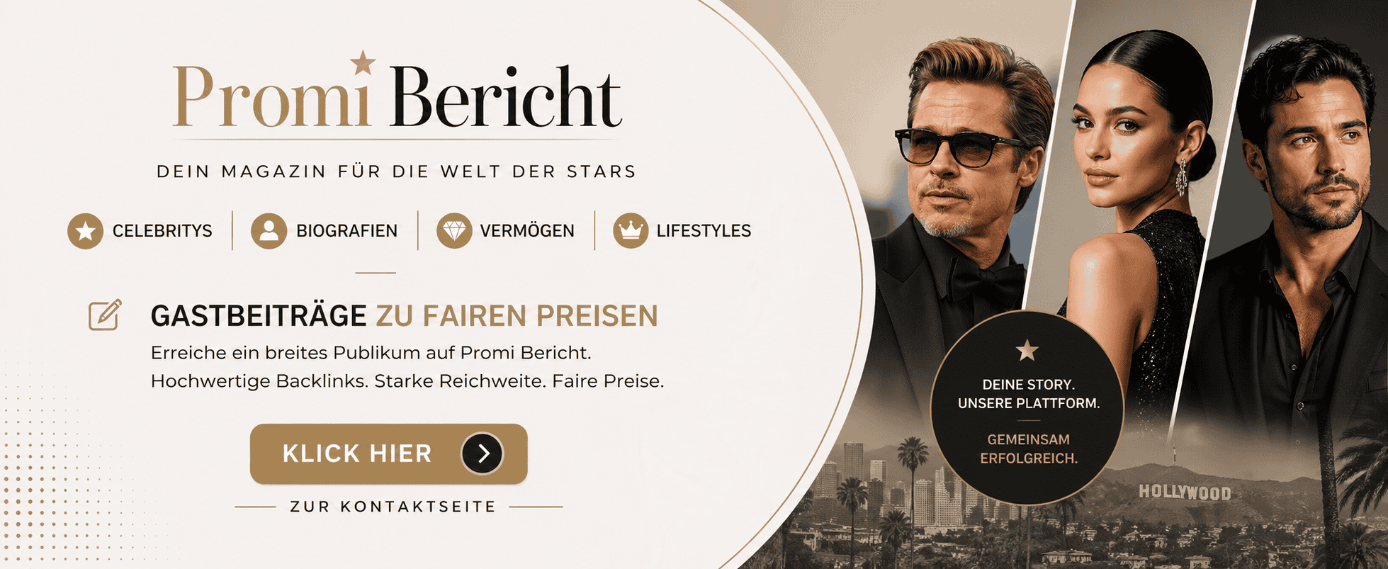Promi Bericht – Werbebanner